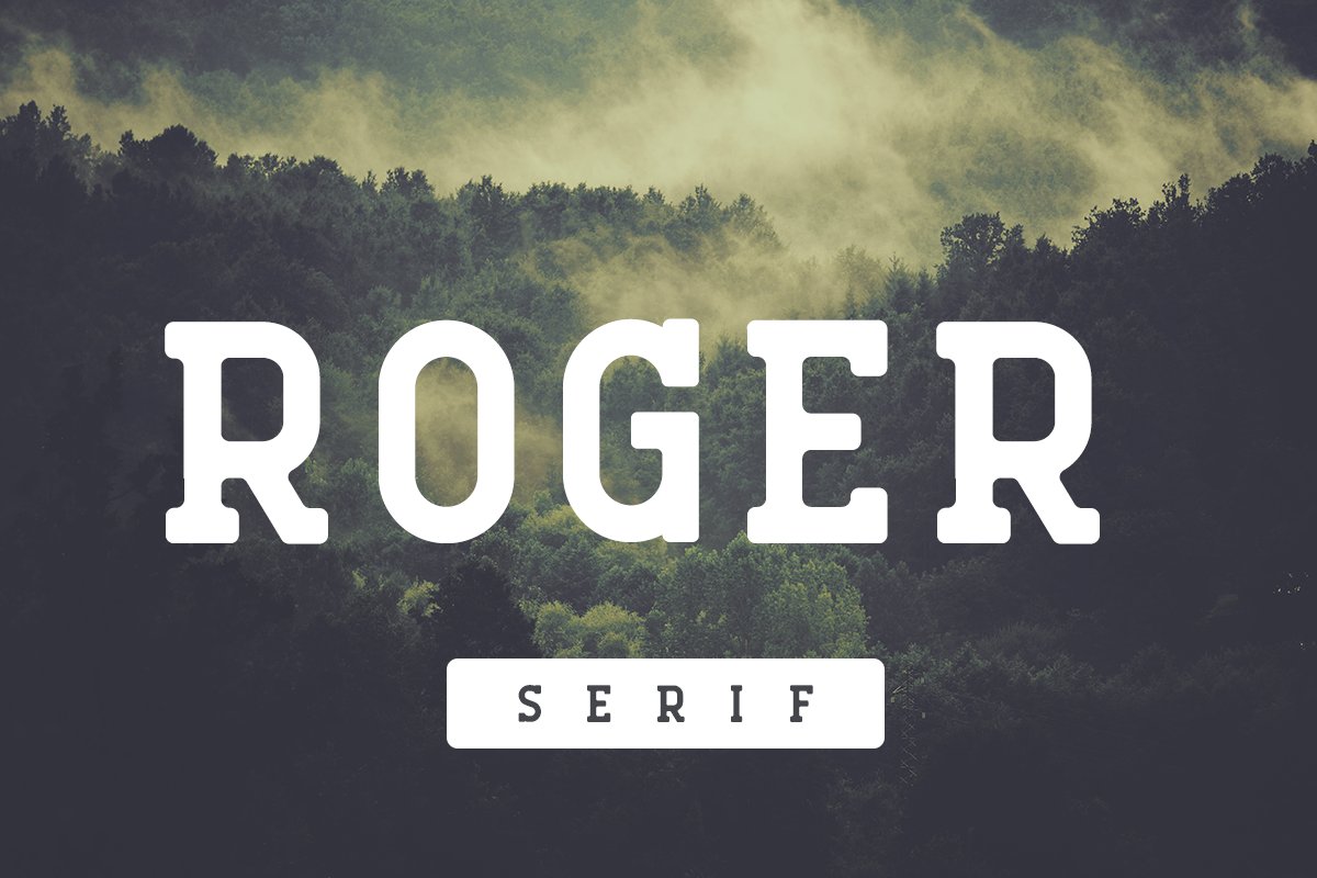 Ejemplo de fuente Roger Serif #1